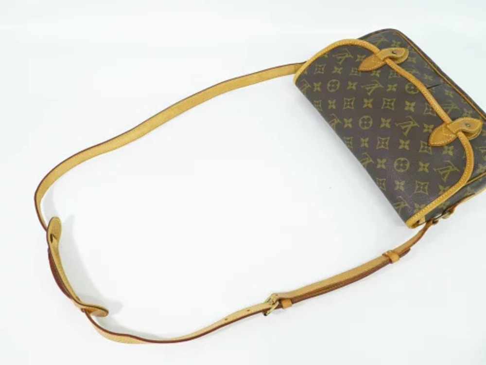 Louis Vuitton LV Gibeciere Pochette Shoulder Bag Leather Brown - Picture 4 of 9